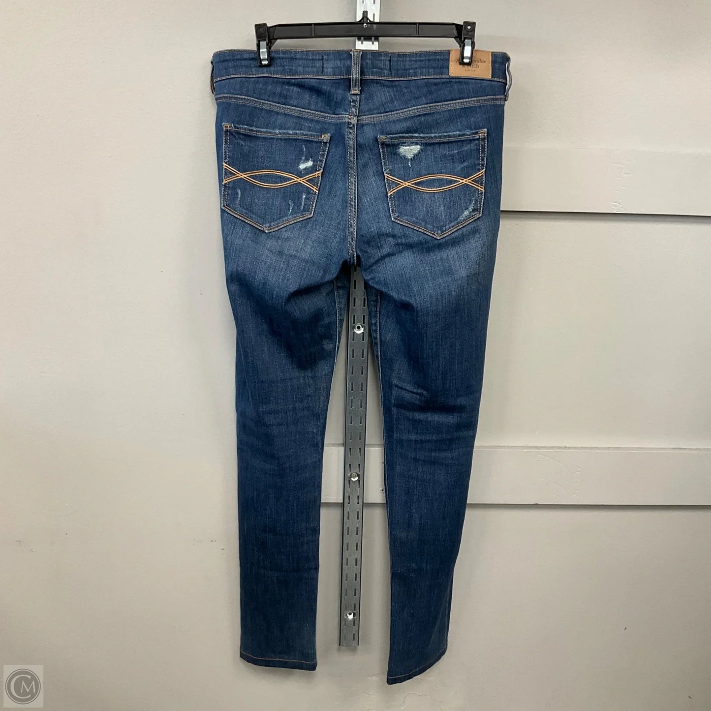Jeans Skinny By Abercrombie And Fitch In Blue Denim, Size: 6