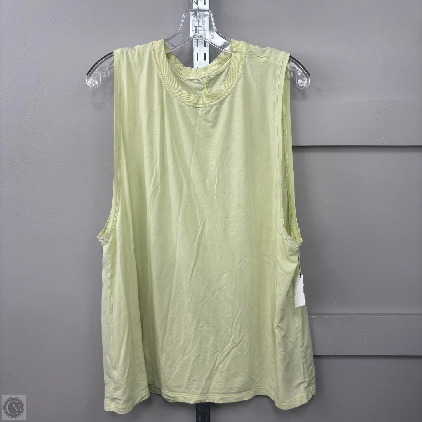 Athletic Tank Top By Lululemon In Yellow, Size: 20