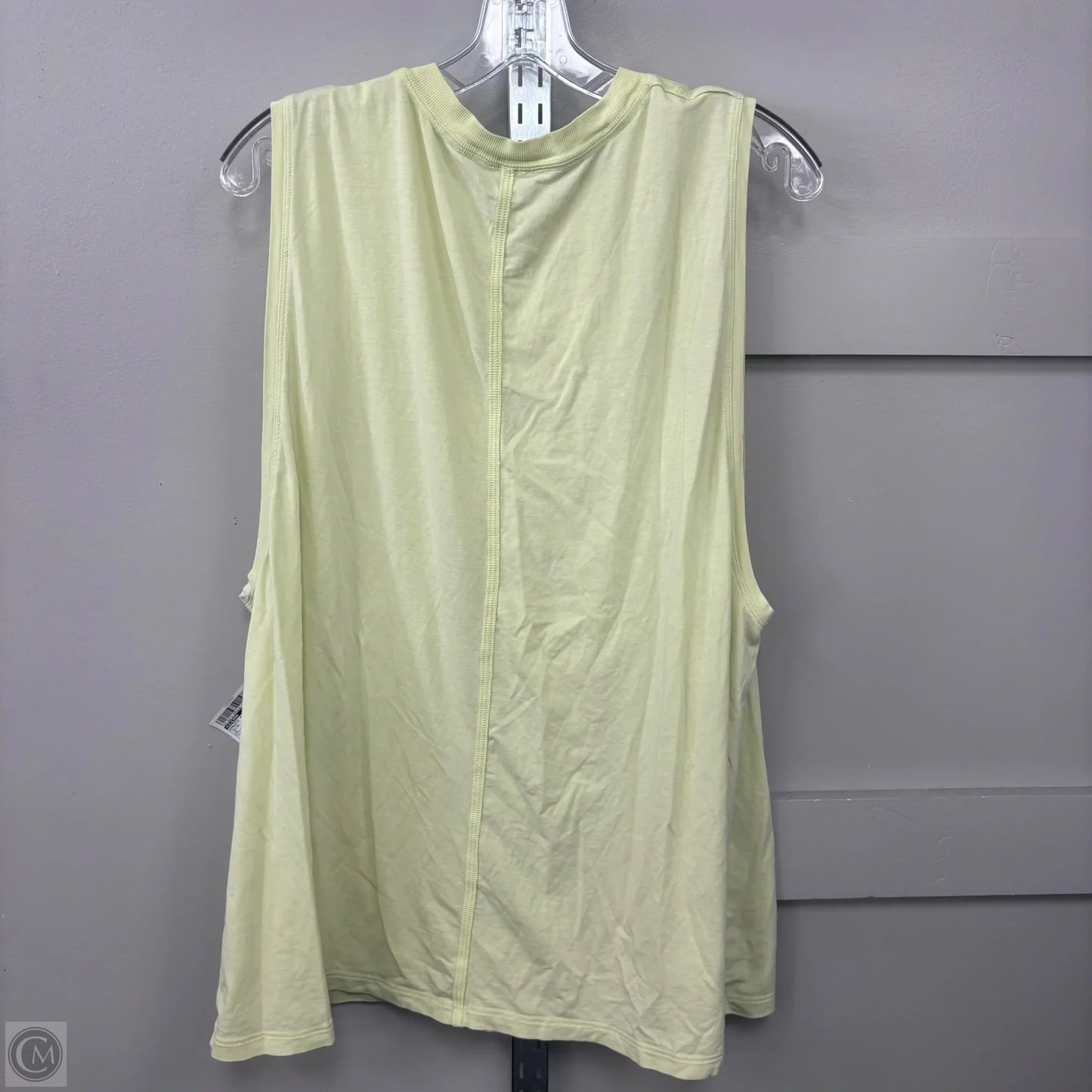 Athletic Tank Top By Lululemon In Yellow, Size: 20
