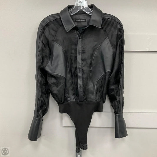Bodysuit By Maniere De Voir In Black, Size: 0