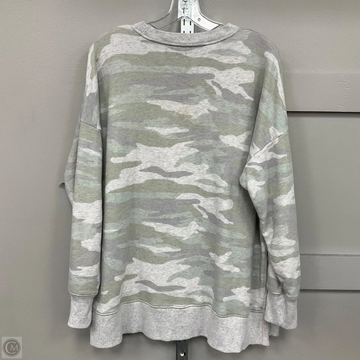 Sweatshirt Crewneck By Aerie In Camouflage Print, Size: L