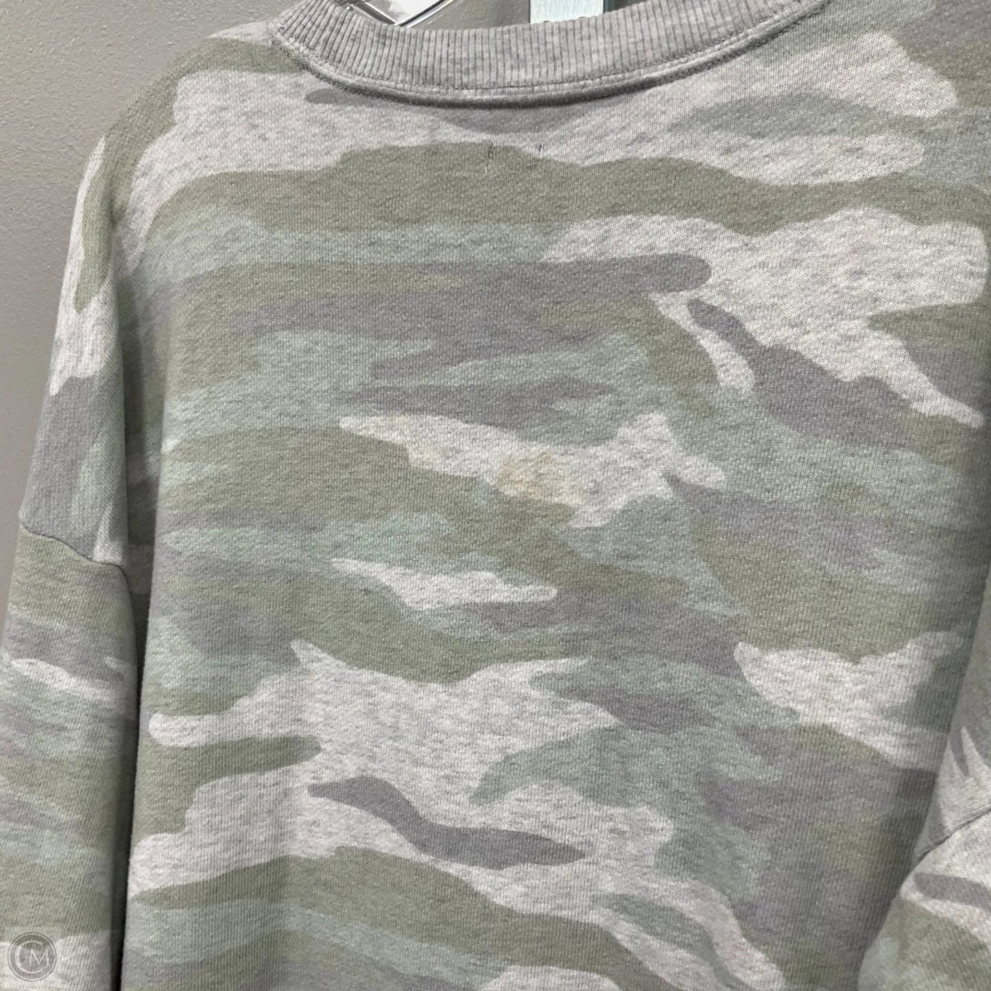 Sweatshirt Crewneck By Aerie In Camouflage Print, Size: L