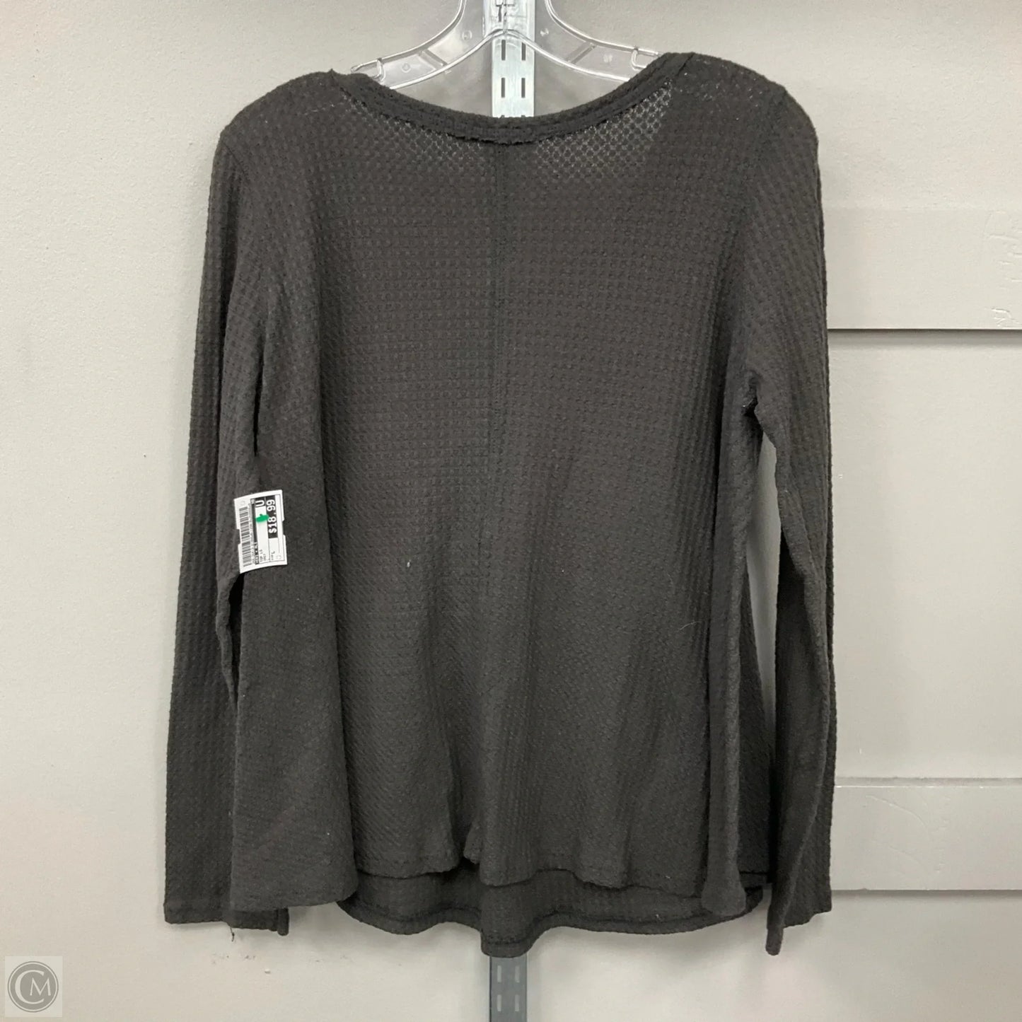 Top Long Sleeve By Eri + Ali In Grey, Size: L