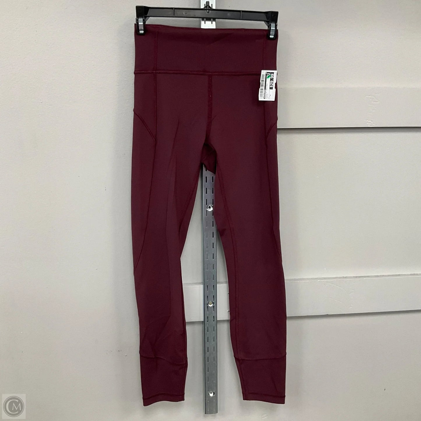 Athletic Leggings By Lululemon In Maroon, Size: 4