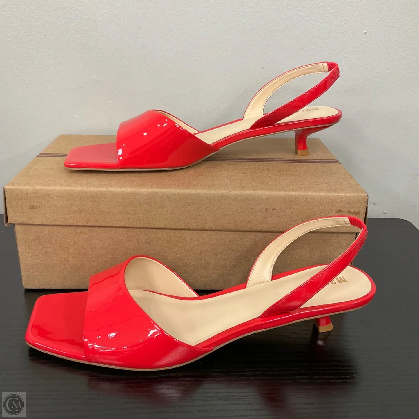 Sandals Heels Kitten By Maeve In Red, Size: 10