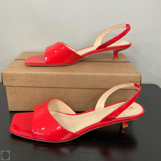 Sandals Heels Kitten By Maeve In Red, Size: 10