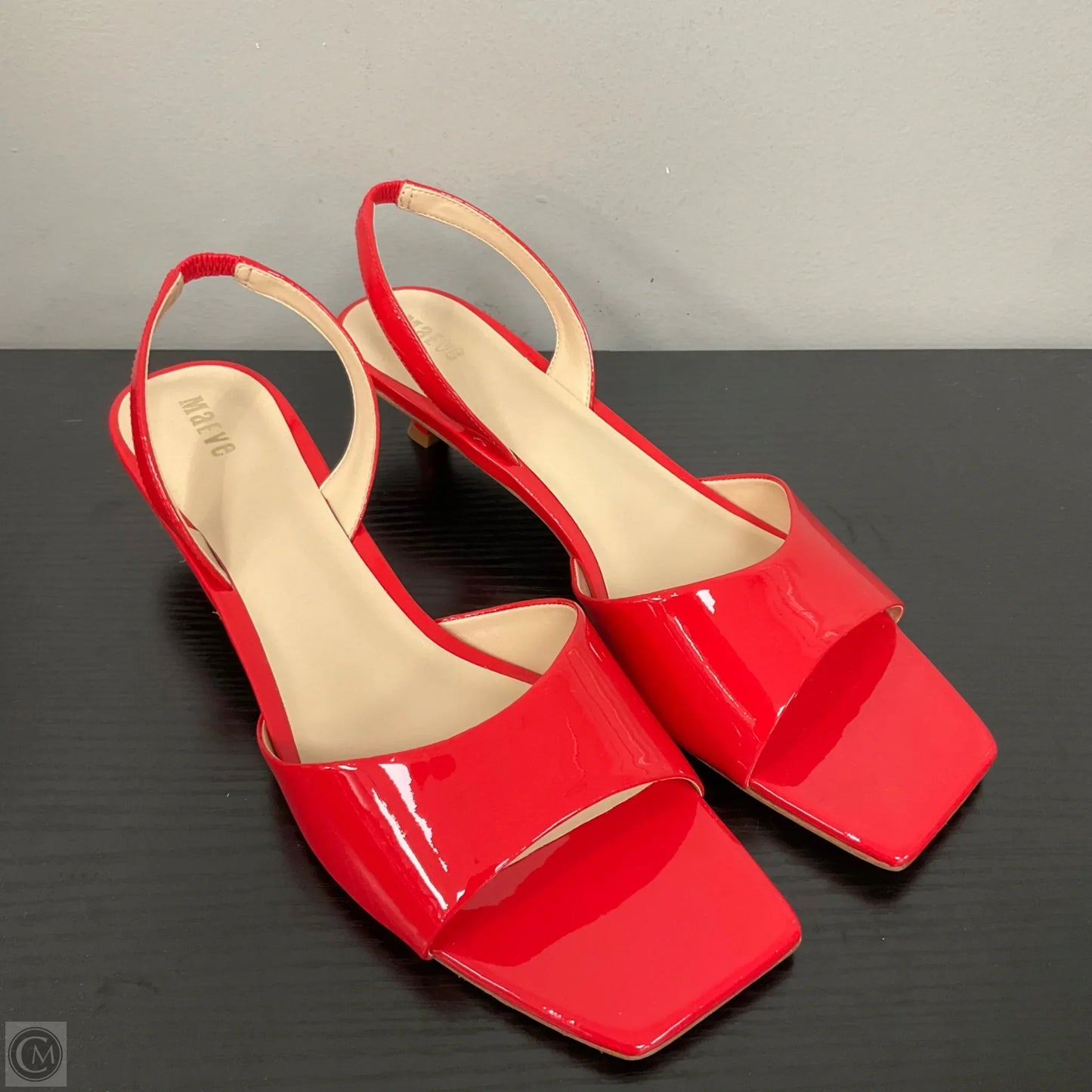Sandals Heels Kitten By Maeve In Red, Size: 10