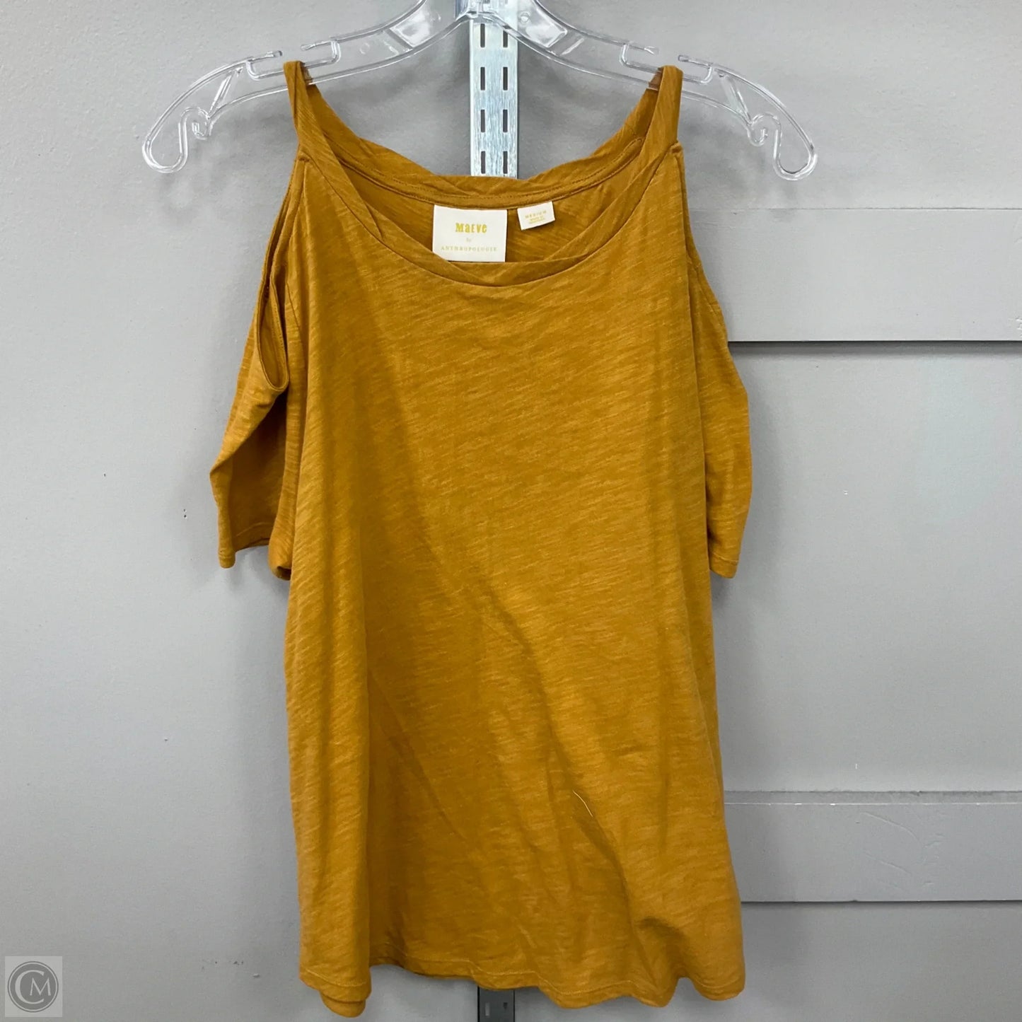 Top Short Sleeve Basic By Maeve In Yellow, Size: M