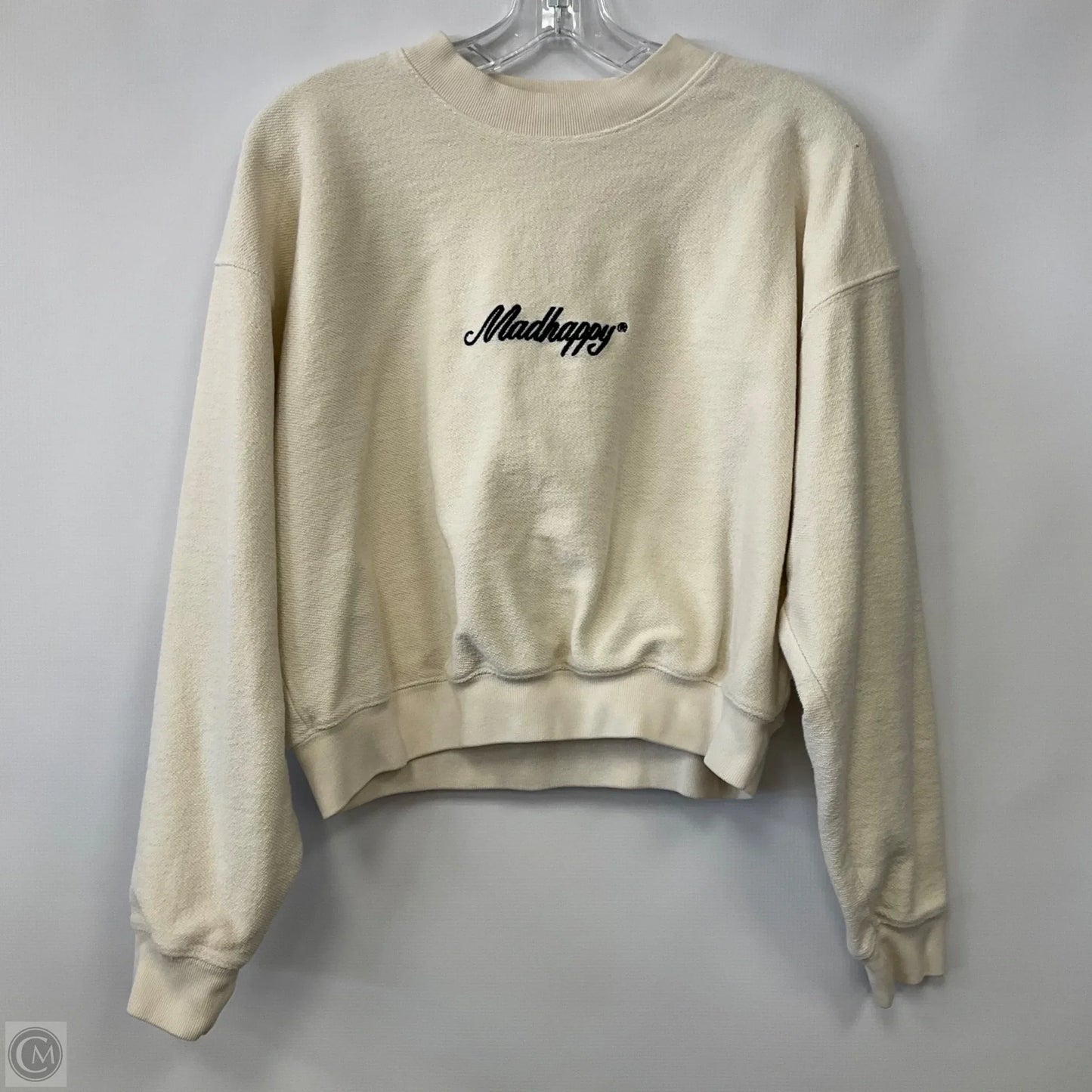 Sweatshirt Crewneck By Madhappy In Cream, Size: M