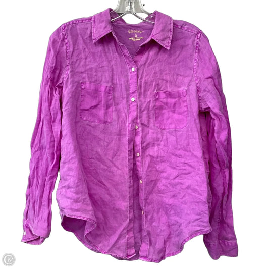 Top Long Sleeve Designer By Lilly Pulitzer In Purple, Size: S