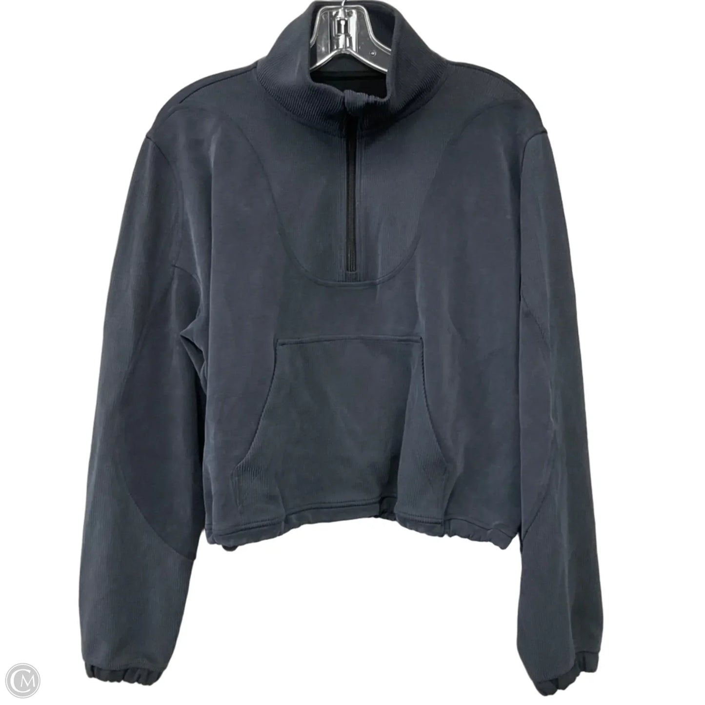 Athletic Sweatshirt Crewneck By Lululemon In Grey, Size: 10