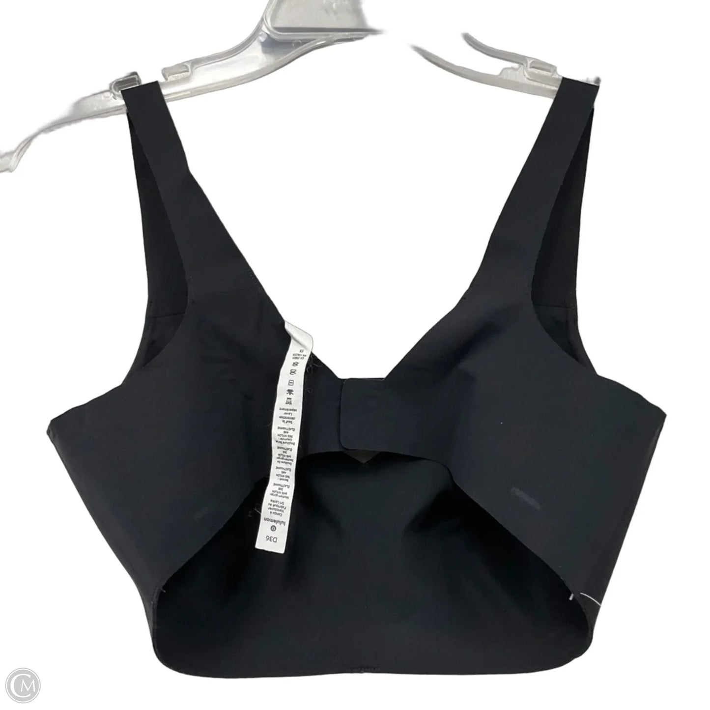 Athletic Bra By Lululemon In Black, Size 36D