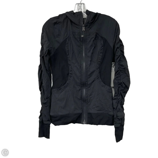 Athletic Jacket By Lululemon In Black, Size: 8