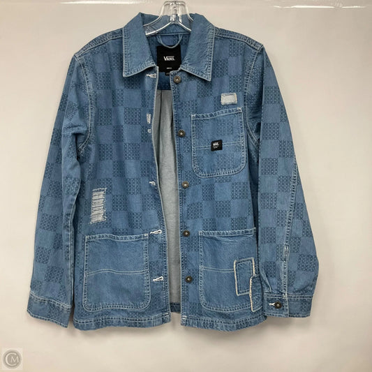 Jacket Denim By Vans In Blue Denim, Size: S