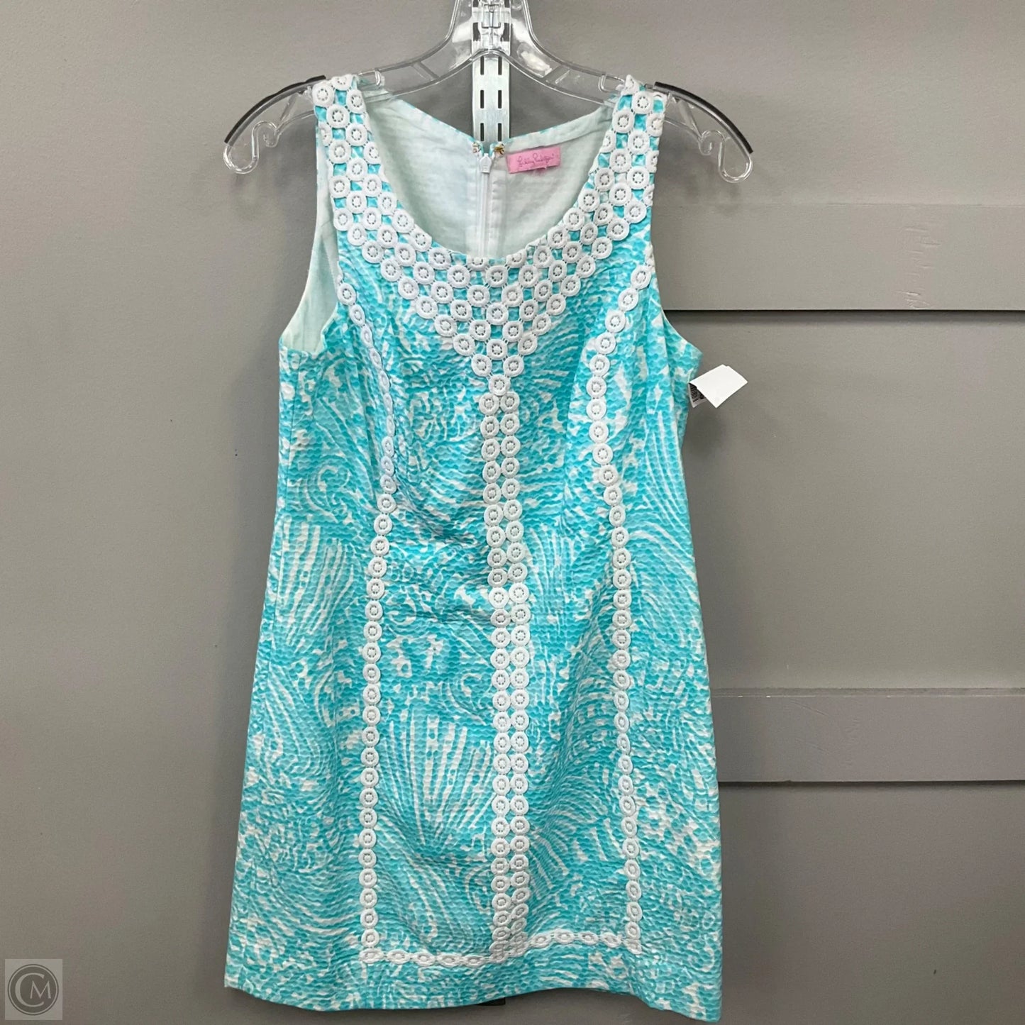 Dress Designer By Lilly Pulitzer In Blue & White, Size: 6