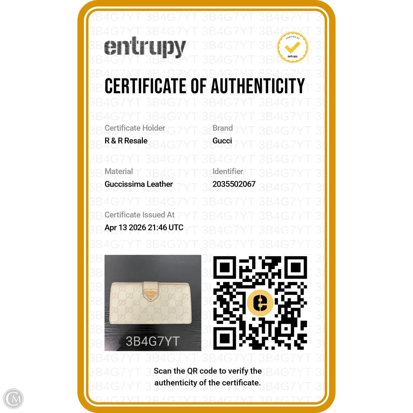 Wallet Luxury Designer By Gucci, Size: Large