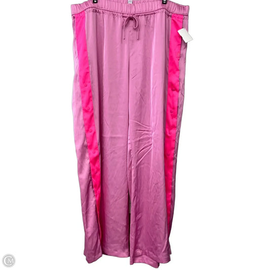 Pants Wide Leg By Joy Lab In Pink, Size: Xl