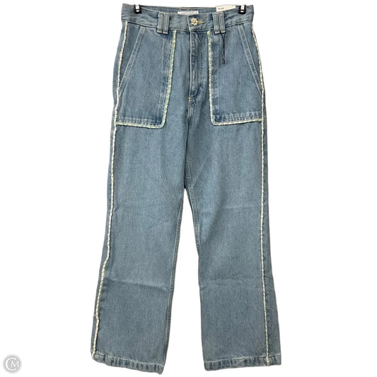 Jeans Wide Leg By Zara In Blue Denim, Size: 2