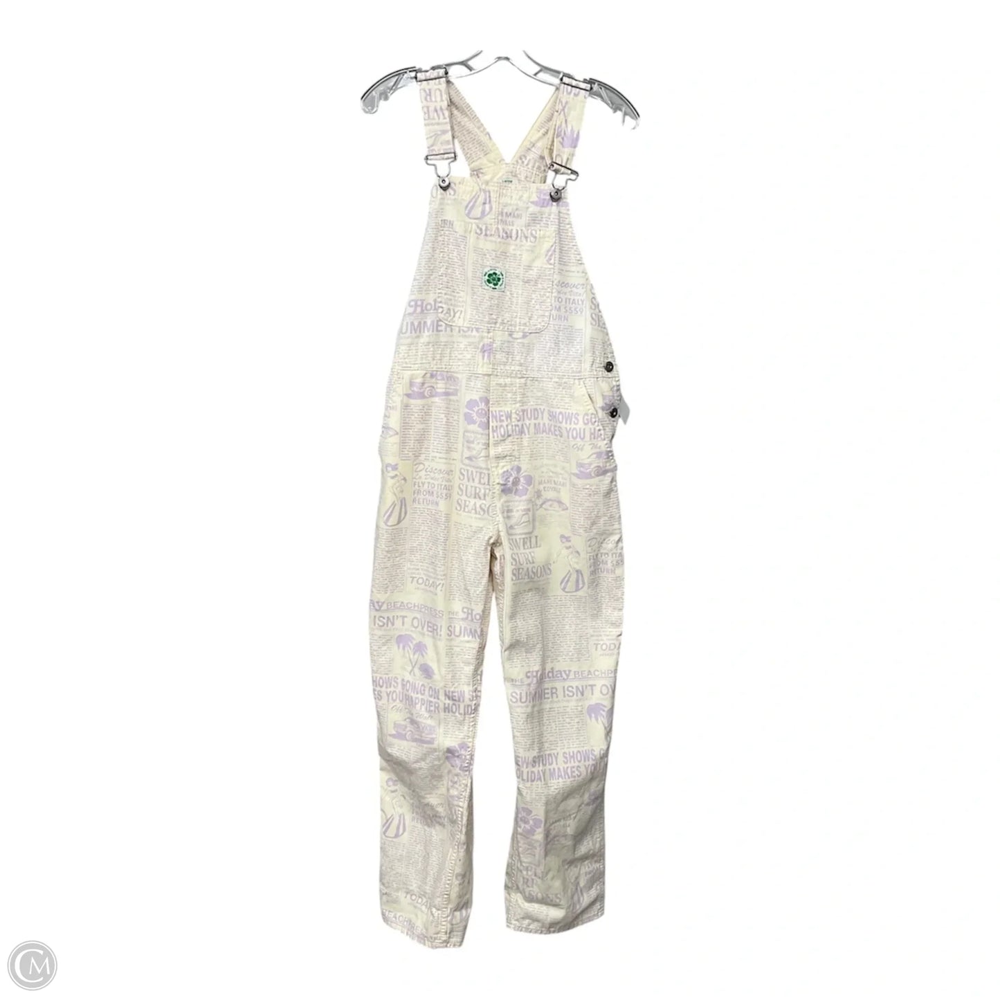 Overalls By Vans In Cream & Purple, Size: M