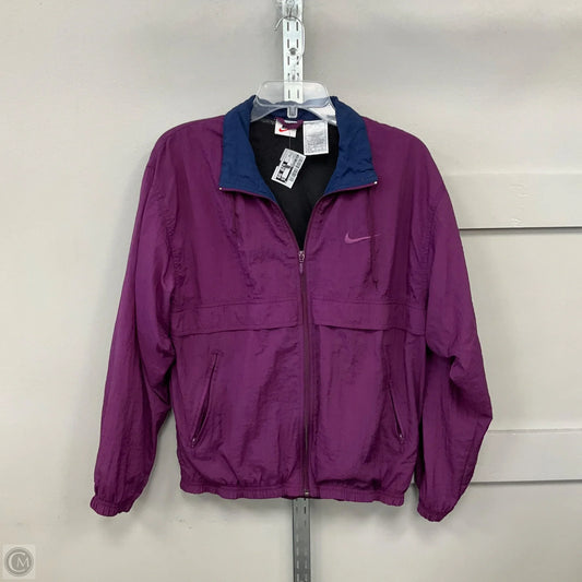 Athletic Jacket By Nike Apparel In Purple, Size: M