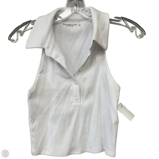 Top Sleeveless By Abercrombie And Fitch In White, Size: S