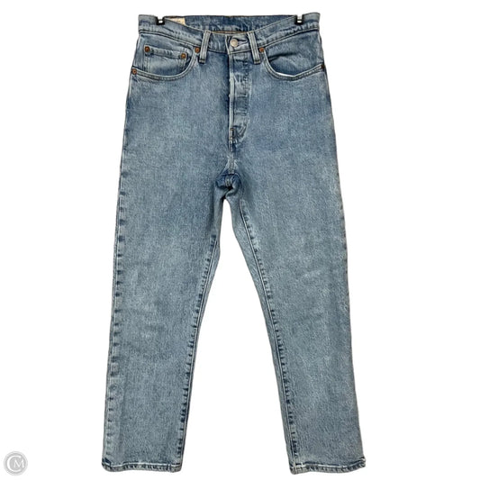 Jeans Straight By Levis In Blue Denim, Size: 2