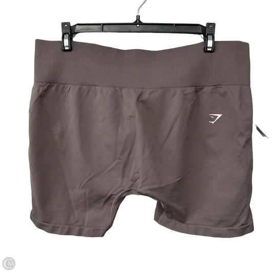 Athletic Shorts By Gym Shark In Brown, Size: Xxl