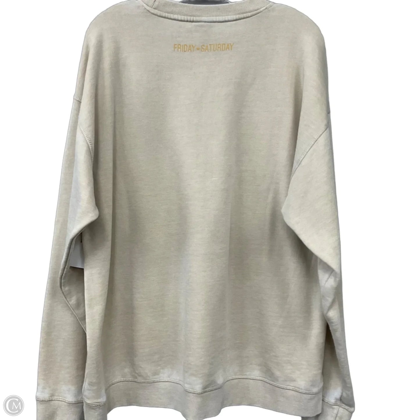 Sweatshirt Crewneck By Chicka-d In Tan, Size: L