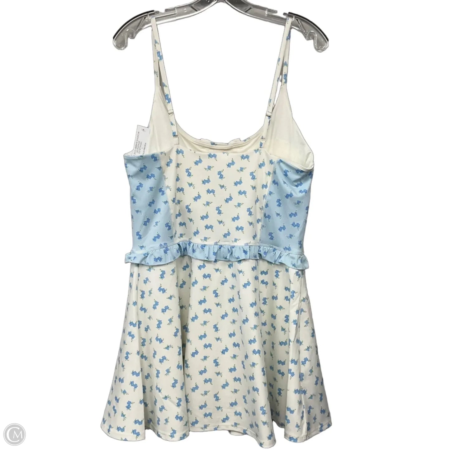 Athletic Dress By Cmc In Blue & White, Size: L