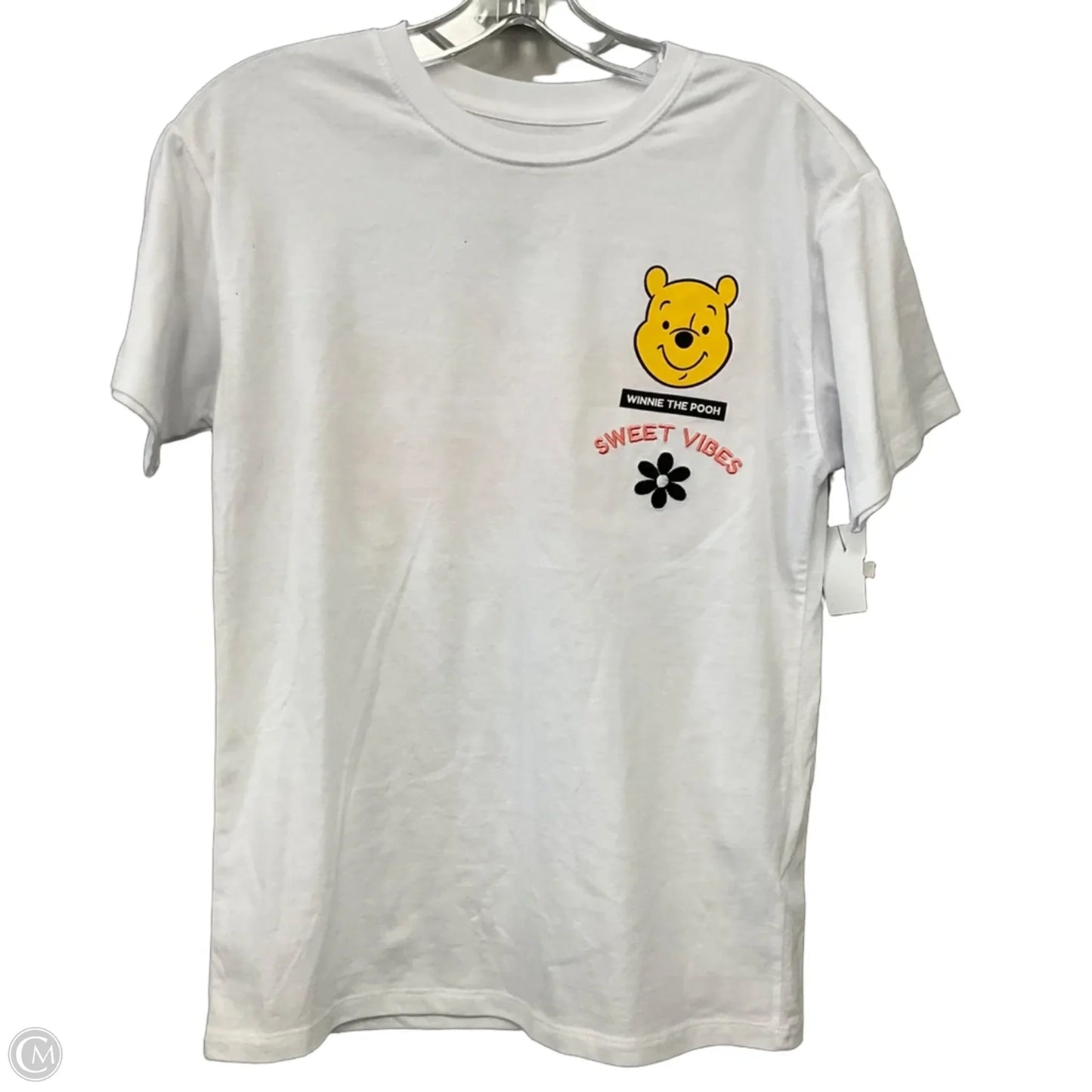 Top Short Sleeve By Disney In White, Size: Xs