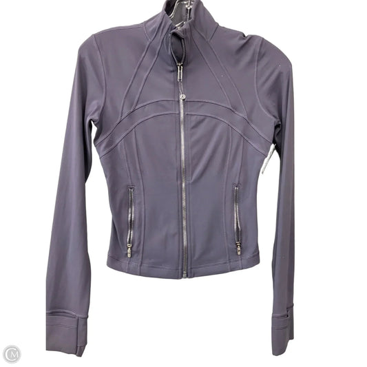 Athletic Jacket By Lululemon In Purple, Size: 4