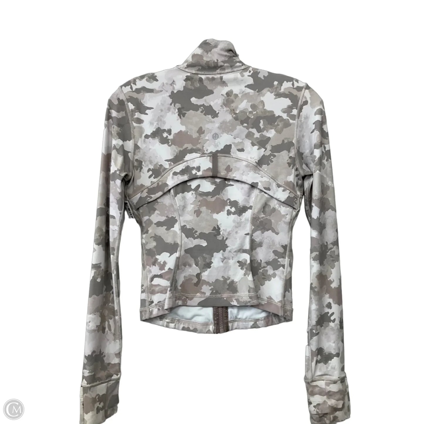 Athletic Jacket By Lululemon In Camouflage Print, Size: 4