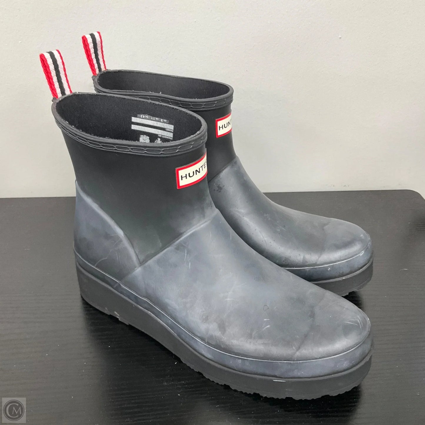 Boots Rain By Hunter In Grey, Size: 11