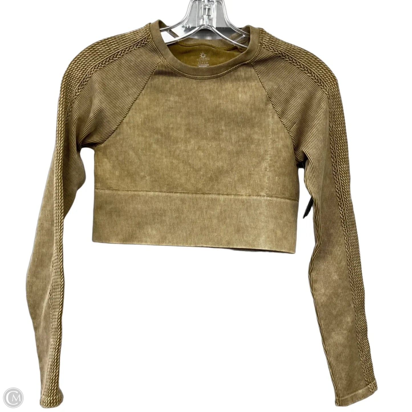 Athletic Top Long Sleeve Crewneck By Offline In Green, Size: S