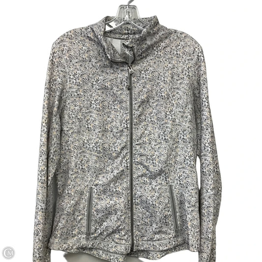 Athletic Jacket By Lululemon In Grey, Size: 12