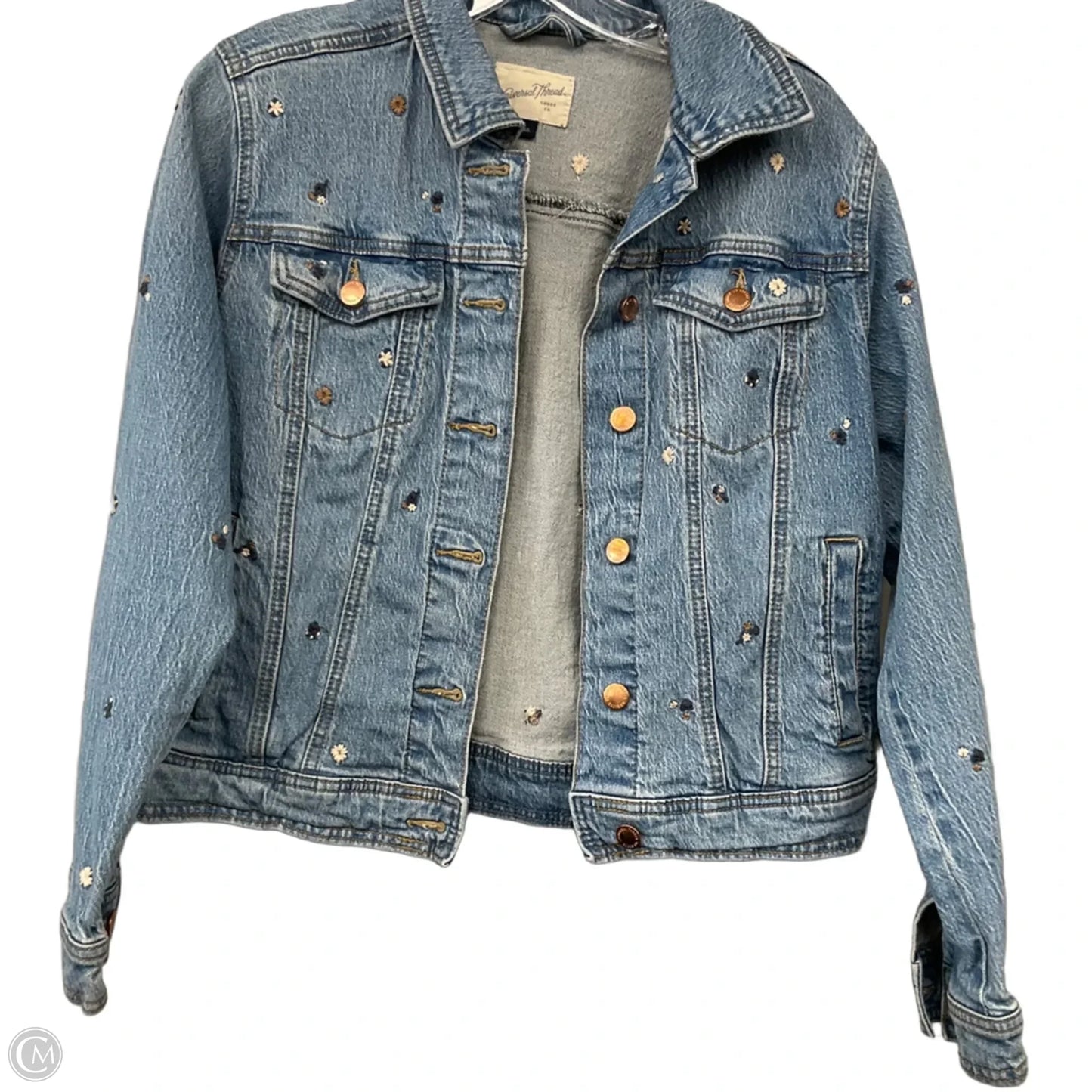Jacket Denim By Universal Thread In Blue Denim, Size: S