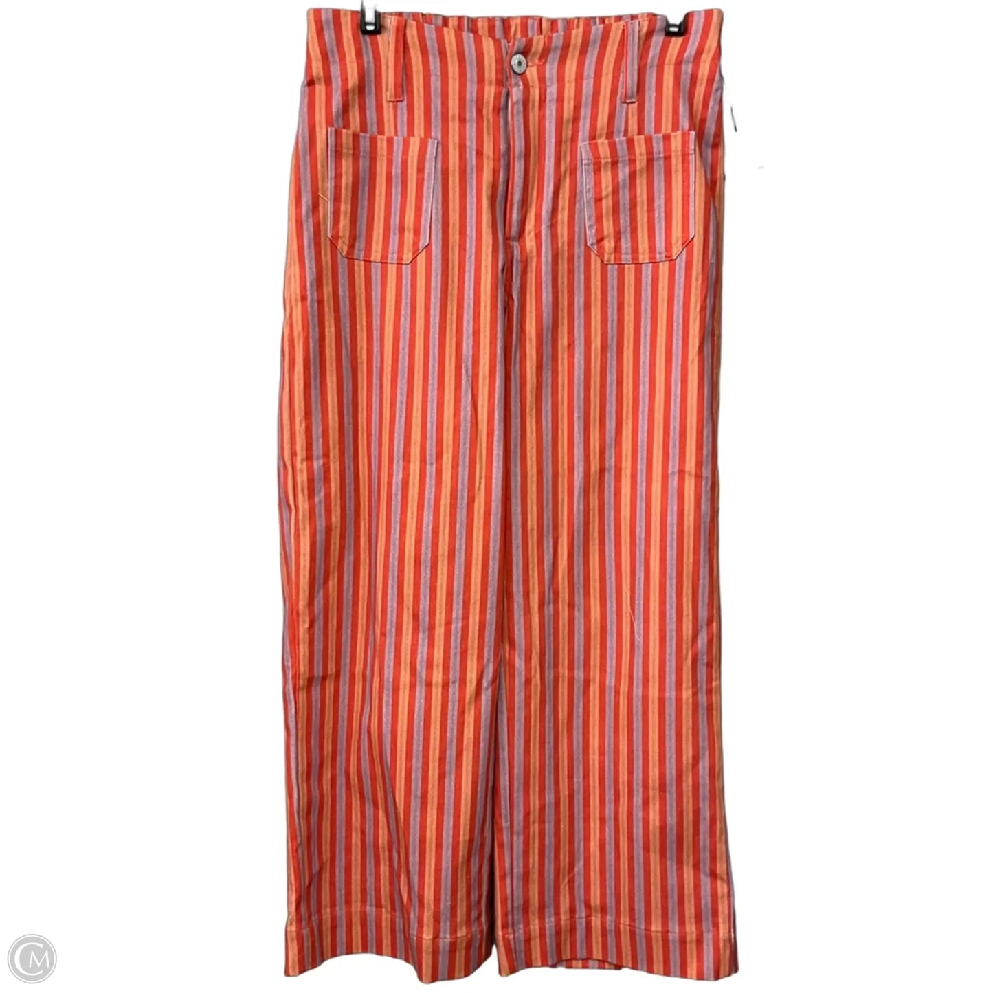 Pants Wide Leg By Cmf In Orange & Purple, Size: M
