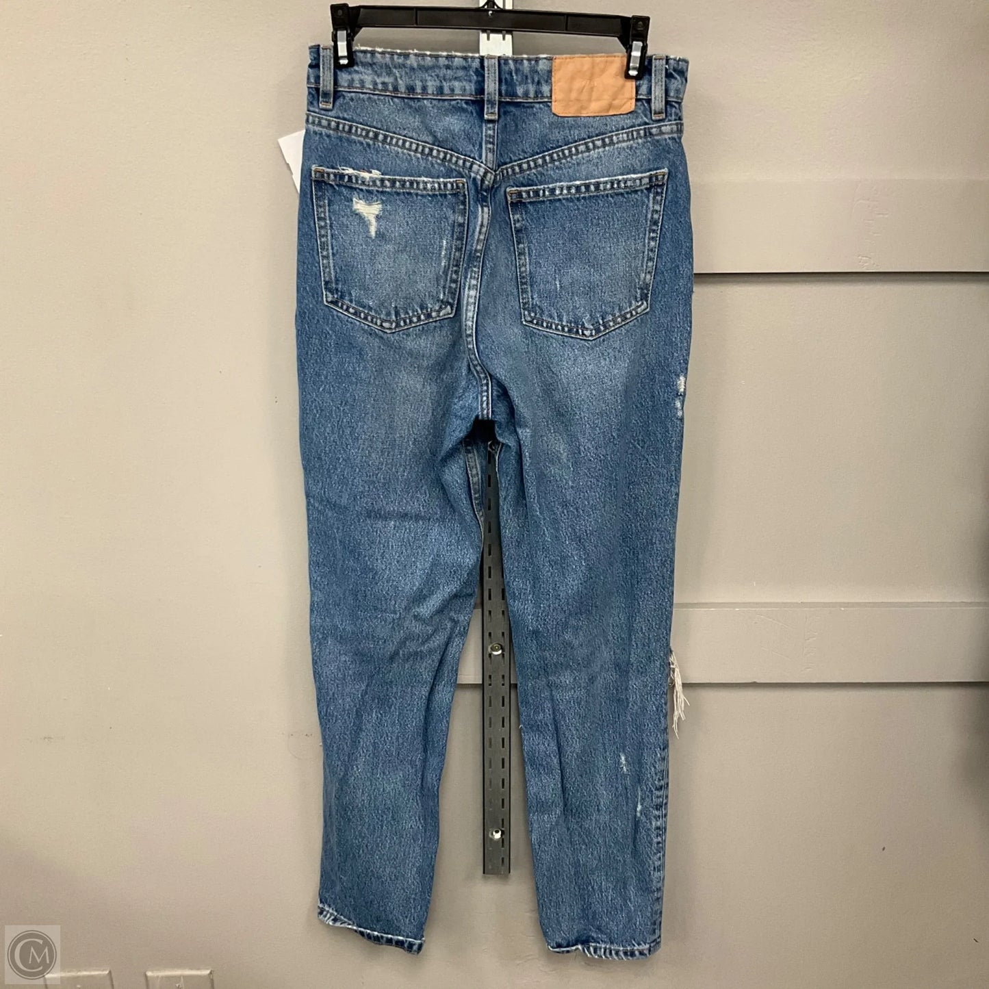 Jeans Straight By Zara In Blue Denim, Size: 2