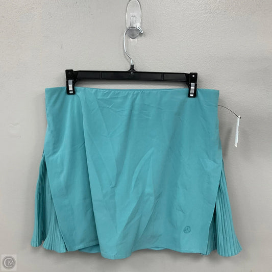 Athletic Skort By Lululemon In Blue, Size: 8
