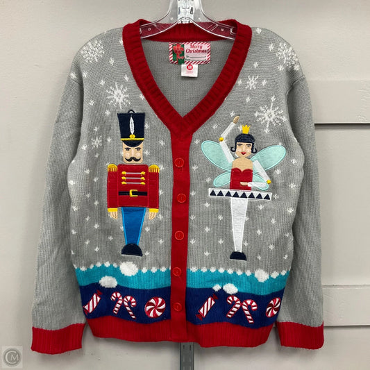 Sweater By Cme In Green & Red, Size: M