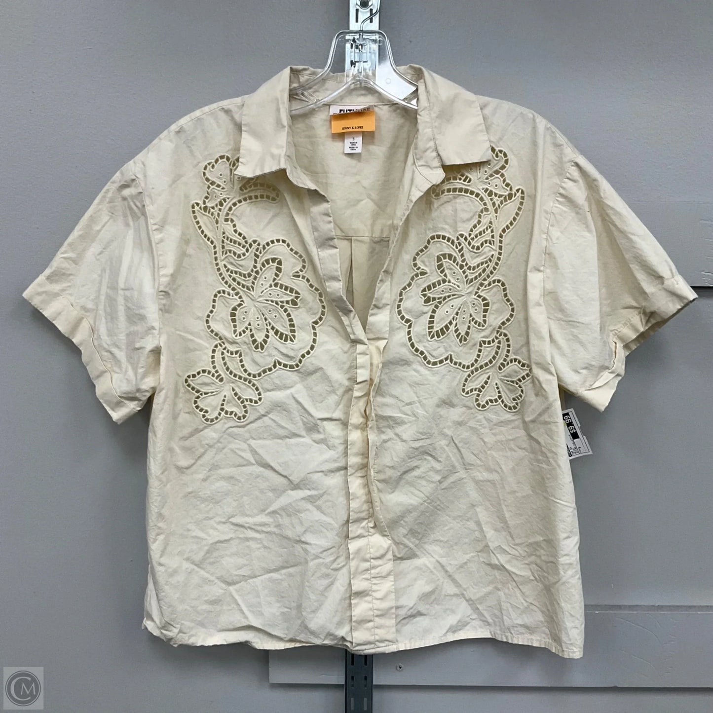 Top Short Sleeve By Target In Beige, Size: S