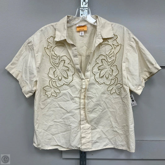 Top Short Sleeve By Target In Beige, Size: S