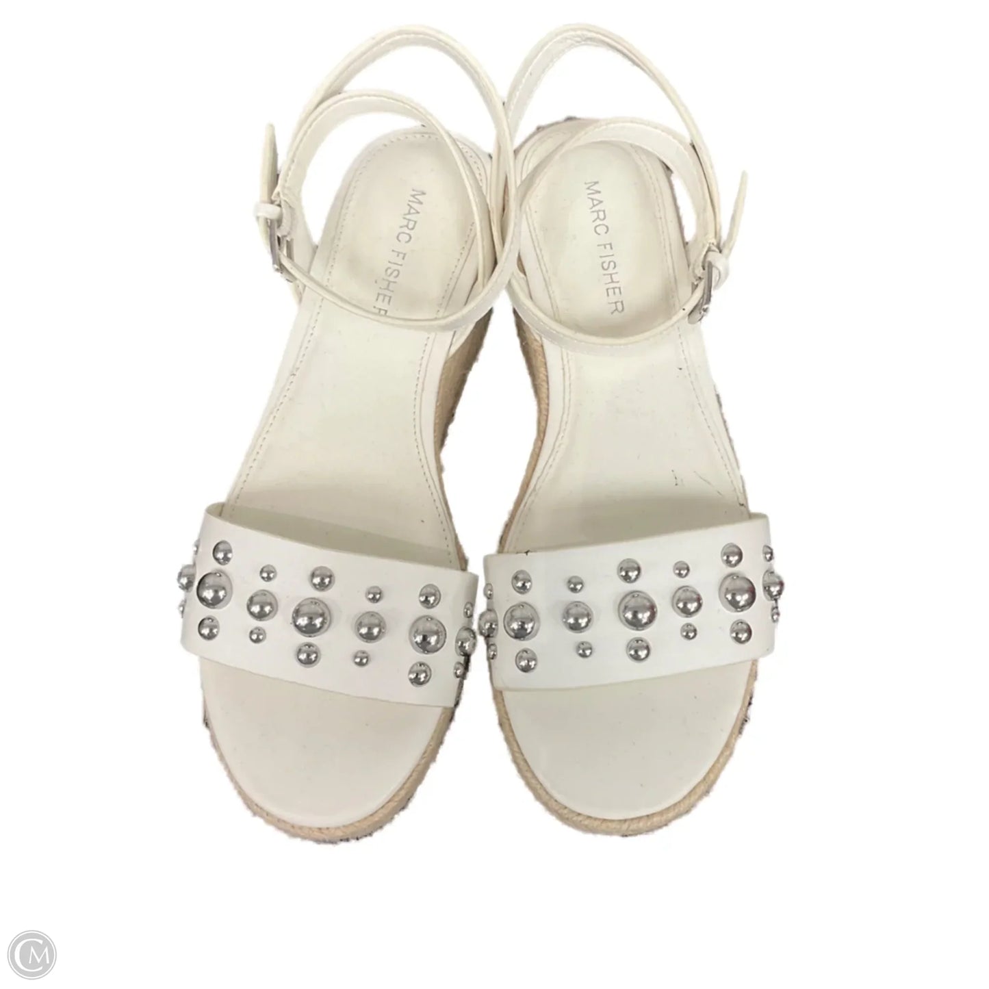 Sandals Heels Platform By Marc Fisher In White, Size: 6.5