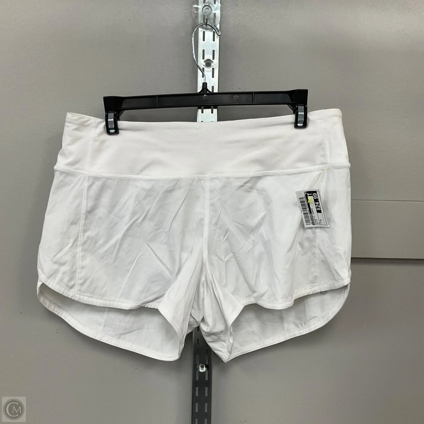 Athletic Shorts By Lululemon In White, Size: 8