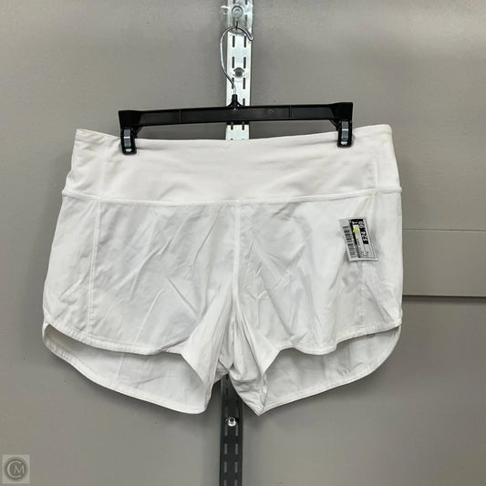 Athletic Shorts By Lululemon In White, Size: 8