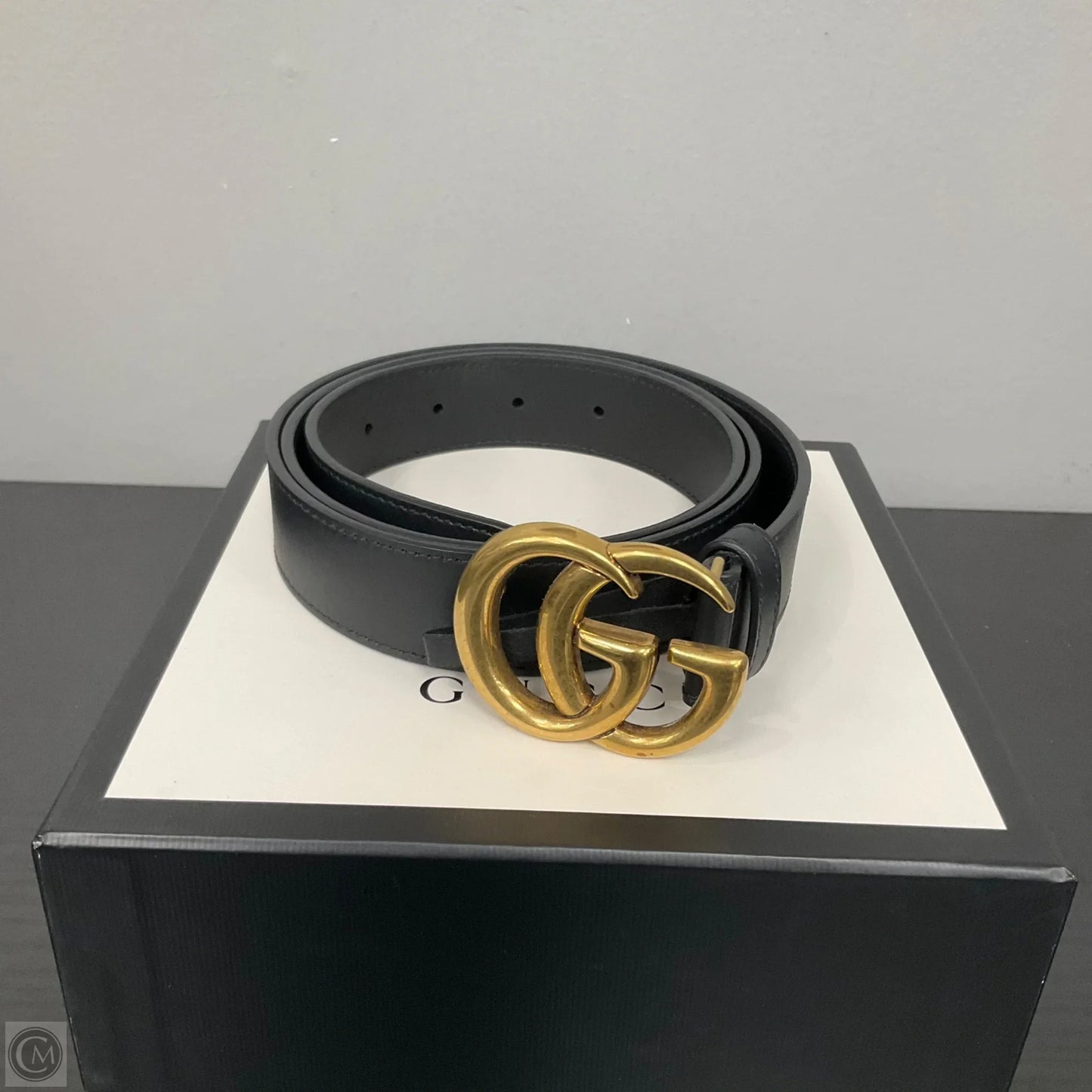 Belt Luxury Designer By Gucci, Size: 110/40/12