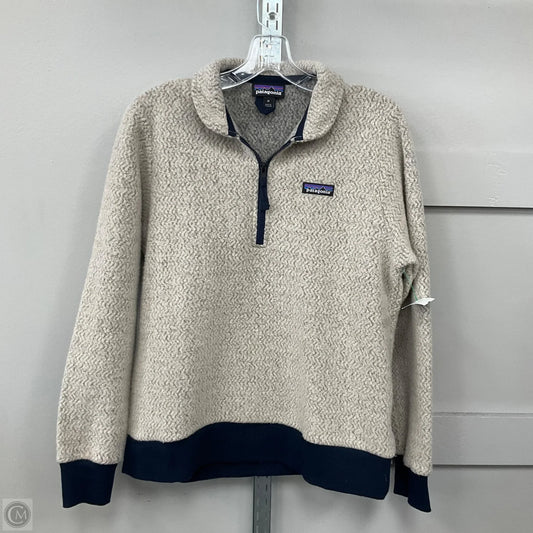Jacket Fleece By Patagonia In Beige, Size: M