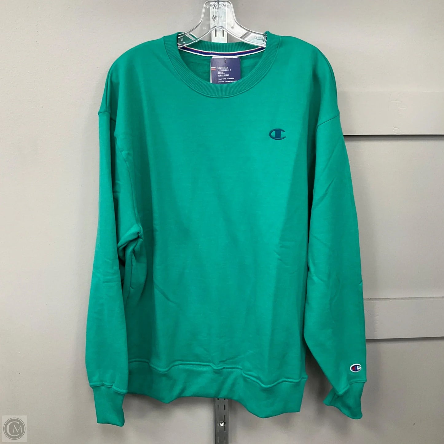 Sweatshirt Crewneck By Champion In Green, Size: L