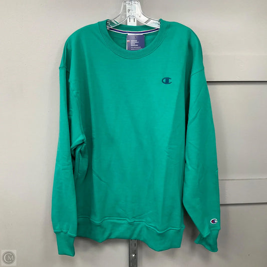 Sweatshirt Crewneck By Champion In Green, Size: L