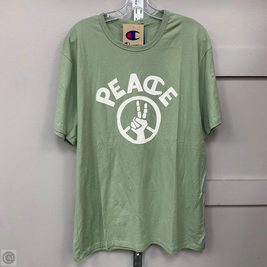 Top Short Sleeve Basic By Champion In Green, Size: Xl